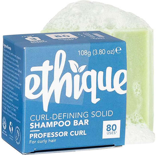 Picture of Ethique Professor Curl - Curl Defining - Solid Sulfate Free Shampoo Bar for Curly Hair - Vegan, Eco-Friendly, Plastic-Free, Cruelty-Free, 3.88 oz (Pack of 1)