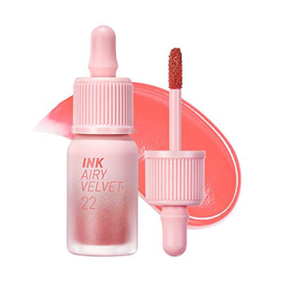 Picture of Peripera Ink Airy Velvet Lip Tint, Liquid Lip (0.14 fl oz, 022 CENTER PEACH)