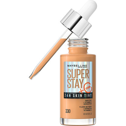 Picture of Maybelline Super Stay Up to 24HR Skin Tint, Radiant Light-to-Medium Coverage Foundation, Makeup Infused With Vitamin C, 330, 1 Count