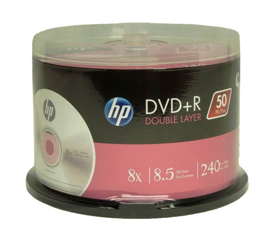 Picture of HP DVD+R Double Layer 8X 8.5GB 240min Video