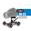 Picture of Vidpro SK-22 Professional Skater Dolly - Rolling Slider for DLSR Cameras & Camcorders Ideal for Low-Level Shooting & Panning 25 Lbs Capacity Smooth Rubber Wheels 7 Mounting Points & Extendable Handle