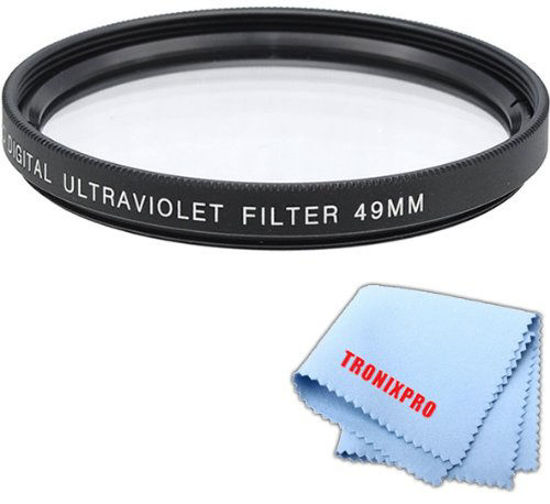 Picture of Tronixpro 49mm Pro Series High Resolution Digital Ultraviolet UV Protection Filter + Tronixpro Microfiber Cloth