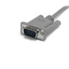 Picture of StarTech.com 10 ft DB9 RS232 Serial Null Modem Cable F/M - Null modem cable - DB-9 (M) to DB-9 (F) - 10 ft - SCNM9FM Gray