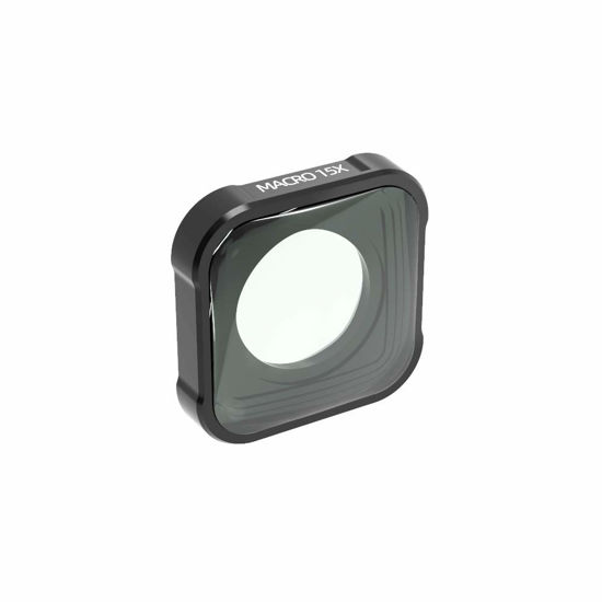 Picture of QKOO 15X Macro Lens for GoPro Hero 9 Black/Hero 10 Black/Hero 11 Black Sport Action Camera Close-Up Filter for HERO9 HERO10 HERO11 Black (Directly Replace The Standard Protective Lens On Your Camera)