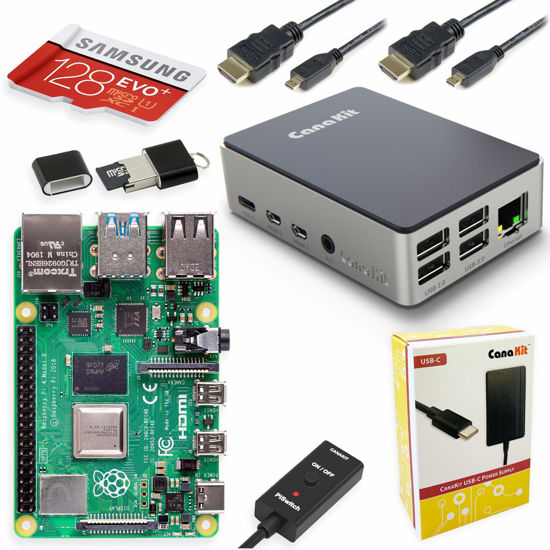 Picture of CanaKit Raspberry Pi 4 Extreme Kit - Aluminum Edition (8GB RAM)