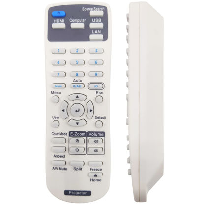 Picture of INTECHING 2198635 Projector Remote Control for Epson BrightLink EB-735Fi, Home Cinema 1080, PowerLite 992F/ E20/ EB-720/ EB-725W/ EB-L200SW/ EB-L520U/ EB-L630U/ EB-L730U/ X49