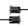 Picture of StarTech.com 3m RS232 Serial Null Modem Cable, Crossover Serial Cable w/Al-Mylar Shielding, DB9 Serial COM Port Cable Female to Male, Compatible w/DTE Devices, Black, F/M (9FMNM-3M-RS232-CABLE)