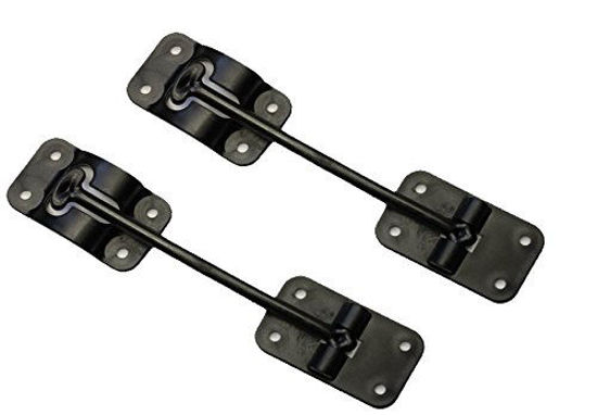 Picture of H. Bowes 2 Pack: RV T-Style Door Holder Catch 6" for Latch Holder Camper Trailer Cargo Hatch Black