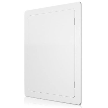 Picture of Access Panel for Drywall - 6 x 9 inch - Wall Hole Cover - Access Door - Plumbing Access Panel for Drywall - Heavy Durable Plastic White