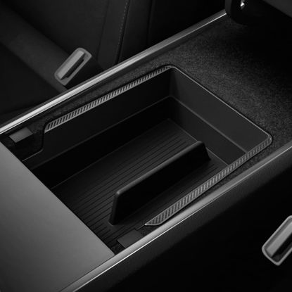 Picture of Spigen Armrest Console Organizer (Carbon Edition) Designed for Tesla Model 3/Y 2023/2022