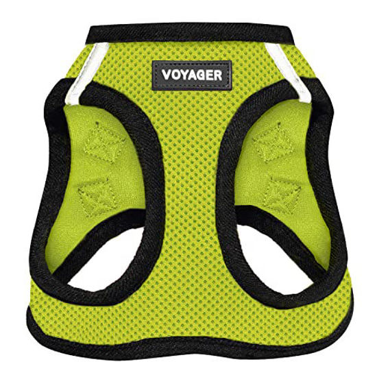 Picture of Voyager Step-in Air Dog Harness - All Weather Mesh Step in Vest Harness for Small and Medium Dogs by Best Pet Supplies - Harness (Lime Green/Black Trim), X-Small