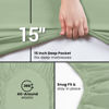 Picture of Utopia Bedding Queen Fitted Sheet - Bottom Sheet - Deep Pocket - Soft Microfiber -Shrinkage and Fade Resistant-Easy Care -1 Fitted Sheet Only (Sage Green)