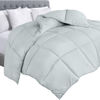 Picture of Utopia Bedding Comforter Duvet Insert - Quilted Comforter with Corner Tabs - Box Stitched Down Alternative Comforter (Queen, Light Grey)