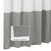 Picture of ALYVIA SPRING Waterproof Fabric Shower Curtain Liner - Soft & Light-Weight Cloth Shower Liner, 3 Bottom Magnets, Hotel Quality & Machine Washable - Standard Size 72x72, White and Grey