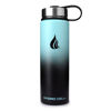 Picture of HYDRO CELL Stainless Steel Insulated Water Bottle with Straw - For Cold & Hot Drinks - Metal Vacuum Flask with Screw Cap and Modern Leakproof Sport Thermos for Kids & Adults (Teal/Black 24oz)