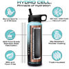 Picture of HYDRO CELL Stainless Steel Insulated Water Bottle with Straw - For Cold & Hot Drinks - Metal Vacuum Flask with Screw Cap and Modern Leakproof Sport Thermos for Kids & Adults (Teal/Black 24oz)