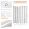 Picture of Mrs Awesome Clawfoot Tub Shower Curtain or Liner with 12 Magnets - Free 36 Hooks Included, Waterproof PEVA, 180" x 70", White