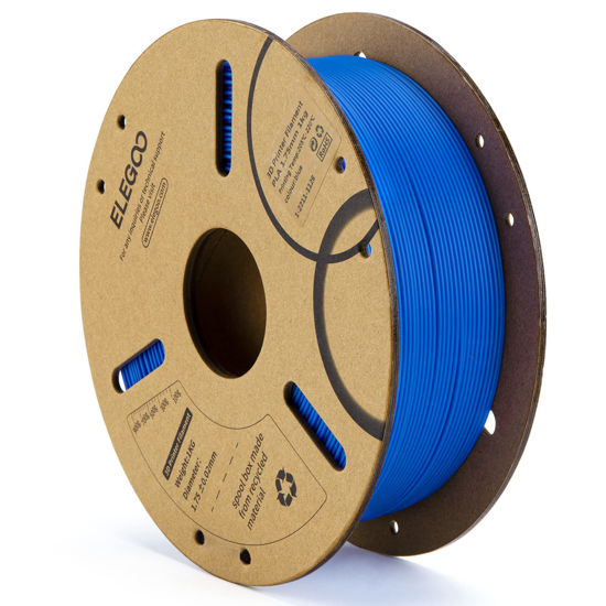 Picture of ELEGOO PLA Filament 1.75mm Dark Blue 1KG, 3D Printer Filament Dimensional Accuracy +/- 0.02mm, 1kg Cardboard Spool(2.2lbs) 3D Printing Filament Fits for Most FDM 3D Printers