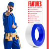 Picture of D-NYX Extra Long Teflon Tape 1/2 Inch(W) X 520 Inches(L) - Plumbers PTFE Tape - Thread Seal - Perfect for Shower Heads and Pipe - Home Plumbing Pipe Sealing - Sealant Tape (5X Pack)