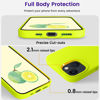 Picture of OTOFLY Designed for iPhone 13 Phone Case, Silicone Shockproof Slim Thin Phone Case for iPhone 13 6.1 inch Fluorescent Yellow