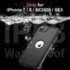 Picture of xiwxi for iPhone SE 2022/3rd/2020/8/7 Case Waterproof, Built-in 9H Tempered Glass Camera Lens & Screen Protection [12FT Military Dropproof][Full-Body Shockproof][Dustproof][IP68 Underwater]-Black