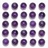 Picture of Natural Stone Beads 200PCS 8mm Amethyst Round Genuine Real Stone Beading Loose Gemstone Hole Size 1mm DIY Charm Smooth Beads for Bracelet Necklace Earrings Jewelry Making (Amethyst, 8mm 200Beads)