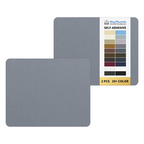 GetUSCart- Canvas Repair Patch 9 x11 Inch 2 Pcs Self-Adhesive Waterproof  Fabric Patch for Sofas, Tents, Furniture,Tote Bags, Car Seats.(Grey-1)