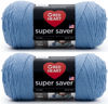 Picture of Red Heart Super Saver Jumbo Periwinkle Yarn - 2 Pack of 14oz/396g - Acrylic - 4 Medium (Worsted) - 744 Yards - Knitting/Crochet