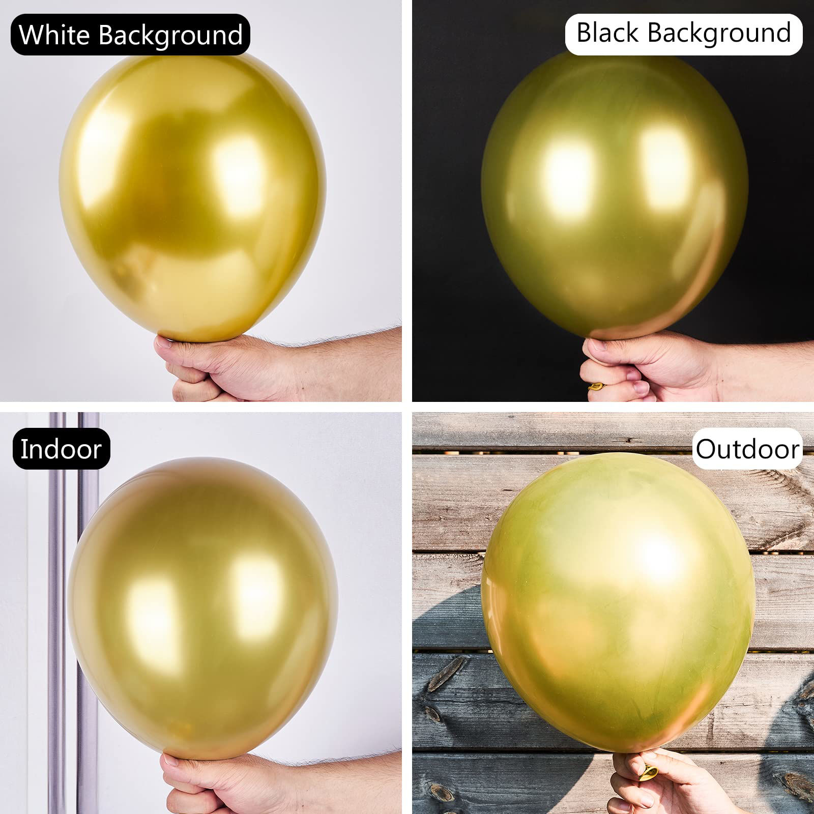 GetUSCart- PartyWoo Metallic Gold Balloons, 50 Pcs 12 Inch Metallic ...