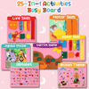 Picture of Toddler Girl Toys Busy Board Pink - Birthday Gifts 2 Year Old Girls 1-3 Autism Kids Sensory Airplane Travel Essentials Quiet Books 2-4 Montessori Activity Plane Car Ride Trip Autistic Children Develop