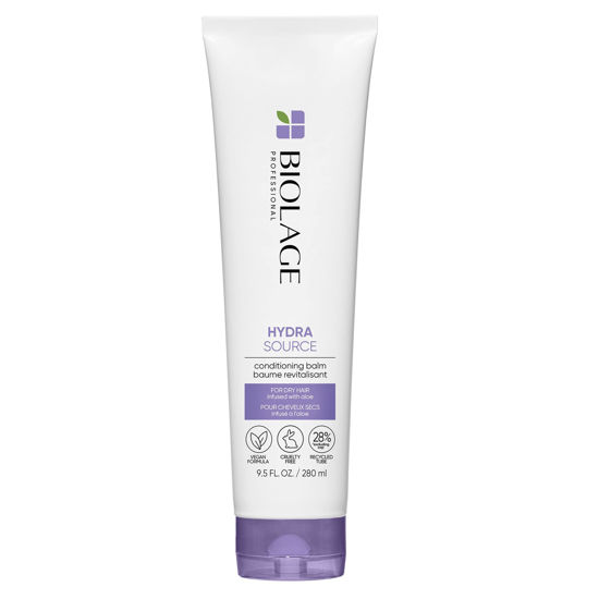 Picture of Biolage Hydra Source Conditioning Balm | Hydrates, Nourishes & Detangles Dry Damaged Hair | Moisturizing | Sulfate-Free | For Medium To Coarse Hair | Deep Conditioning | 9.5 Fl. Oz