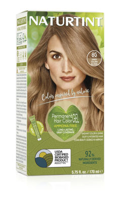 Picture of Naturtint Permanent Hair Color 8G Sandy Golden Blonde (Pack of 1), Ammonia Free, Vegan, Cruelty Free, up to 100% Gray Coverage, Long Lasting Results