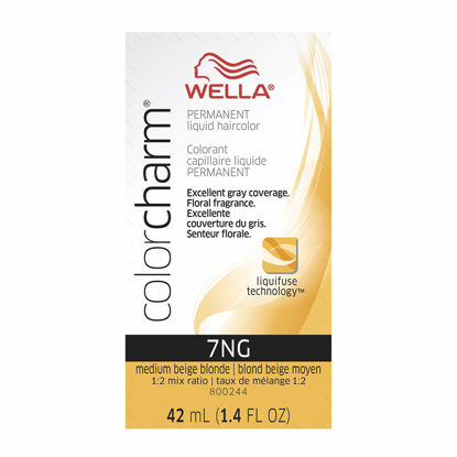 Picture of WELLA Color Charm Permanent Liquid Hair Color for Gray Coverage, 7NGMedium Beige Blonde