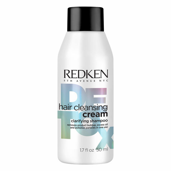 Picture of Redken Detox Hair Cleansing Cream Clarifying Shampoo | For All Hair Types | Removes Buildup & Strengthens Hair Cuticle | 1.7 Fl Oz