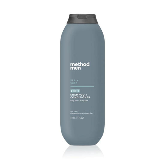 Picture of Method Men 2-in-1 Shampoo + Condtioner, Sea + Surf, Paraben and Phthalate Free, 14 fl oz (Pack of 1)