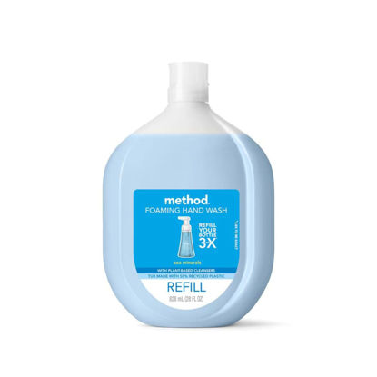 Picture of Method Foaming Hand Soap, Refill, Sea Minerals, Recyclable Bottle, Biodegradable Formula, 28 oz, (Pack of 1)