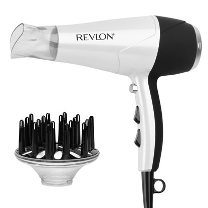 Picture of REVLON Infrared Hair Dryer | 1875 Watts of Lift, Body, and Volume (White)