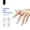 Picture of Beetles Easy Gel Tips Nail Extension Kit Short Square Pre-shaped False Nail Tips with 2 In 1 Nail Glue Gel Base Coat Fake Nails and Led Nail Lamp Acrylic Nail Clipper Easy Diy Fast Manicure Set