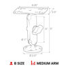 Picture of RAM Mounts Garmin Marine Electronic Mount RAM-B-111U with Medium Arm Compatible with Select Garmin Devices