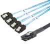 Picture of JacobsParts Mini SAS to 4-SATA SFF-8087 Multi-Lane Forward Breakout Internal Cable, 1.6 Feet