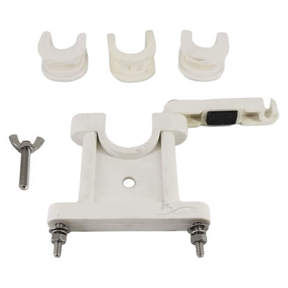 Picture of MARINE CITY Marine Mounting Kit Heavy Duty White Nylon Antenna Stand-Off Upper Bracket