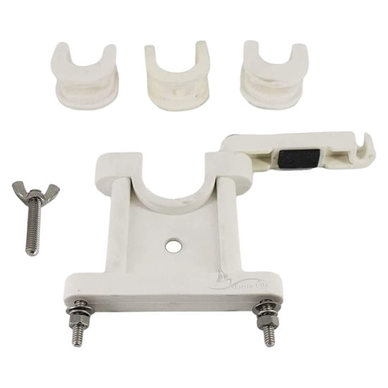 Picture of MARINE CITY Marine Mounting Kit Heavy Duty White Nylon Antenna Stand-Off Upper Bracket