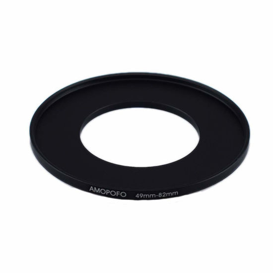 Picture of 49mm to 82mm Step-Up Ring Filter adapter/49mm to 82mm Camera Filter Ring ;Compatible All Brands 49mm Lens and 82mm UV,ND,CPL,Metal Step Up Ring