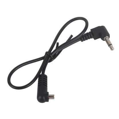 Picture of Acouto Flash Sync Cable 3.5mm Jack Plug Flash Sync Cable Cord with Screw Lock to Male Flash PC 30 cm