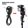 Picture of Acouto Flash Sync Cable 3.5mm Jack Plug Flash Sync Cable Cord with Screw Lock to Male Flash PC 30 cm