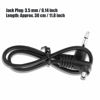 Picture of Acouto Flash Sync Cable 3.5mm Jack Plug Flash Sync Cable Cord with Screw Lock to Male Flash PC 30 cm