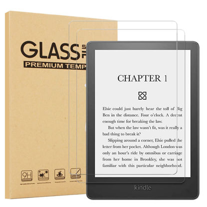 Picture of [2 Pack] Epicgadget Screen Protector For Kindle Paperwhite 11th Generation 2021, Clear Anti Scratch 9H Hardness Tempered Glass Screen Film For Kindle Paperwhite 6.8 Inch 11th Gen Released in 2021