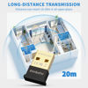 Picture of USB Bluetooth Adapter for PC Receiver - Ponbohu Mini Bluetooth 5.1 EDR Dongle transmitter for Computer Desktop Transfer for Laptop Bluetooth Headset Speaker Keyboard Mouse Printer Windows11/10/8.1/8/7