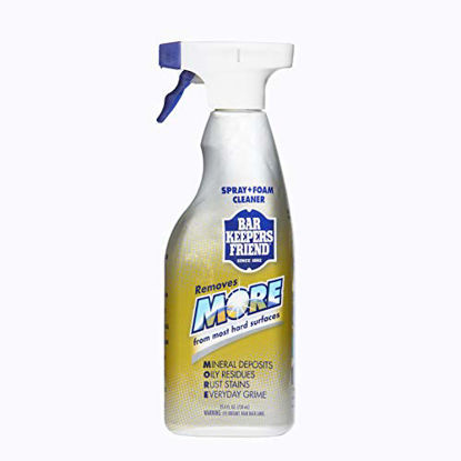 Picture of Bar Keepers Friend Spray and Foam Cleaner, 25.4 Fl Oz, 1 Ounce, White, Silver, Blue, Gold