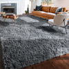 Picture of Gray Area Rug for Living Room,6'X9',Fluffy Shag Rug for Bedroom,Furry Carpet for Kids Room,Shaggy Throw Rug for Dorm Room,Fuzzy Plush Rug,Grey Carpet,Rectangle,Cute Room Decor for Baby